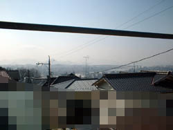 2階バルコニーより