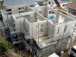 2階壁板が完成