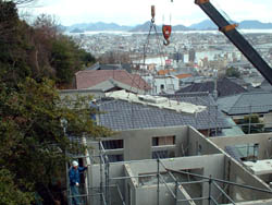 天井施工開始